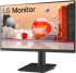 Монитор LG 24MS550-B, 23.8" FHD, IPS, 100 Hz, 250 cd/2, 5 ms, 16:9, 2x HDMI, 2x 2W, !Черен снимка 2
