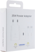 Кабел/адаптер SAMSUNG Power Adapter 25W USB-C GaN with Cable White снимка 4
