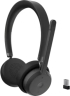 Слушалки Lenovo Wireless VoIP Headset, Bluetooth 5.3, 640 mAh, Бутон TEAMS, 20 kHz, 40 мм, Черен снимка 1