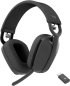 Слушалки Logitech Zone Vibe 100, Over-ear, Bluetooth, 40 mm, 20kHz, 118 dB, Микрофон, USB Type-C, Графитен снимка 1
