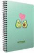 Gipta Тефтер Avocado, A6, бяла хартия, широки редове, картонена корица, 80 листа снимка 2