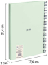 Milan Тетрадка 1918, А5, широки редове, твърда корица, със спирала, 80 листа, Зелена снимка 2