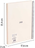 Milan Тетрадка 1918, А5, малки квадратчета, твърда корица, със спирала, 80 листа, Бежова снимка 2