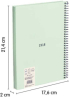 Milan Тетрадка 1918, А5, малки квадратчета, твърда корица, със спирала, 80 листа, зелена снимка 2