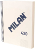 Канцеларски продукт Milan Тетрадка 1918, А4, малки квадратчета, твърда корица, 120 листа снимка 1