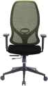 RFG Директорски стол STAR HB, Меш, Дамаска, 3D подлакътници, Synchronous механизъм, Зелен снимка 2