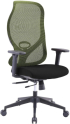RFG Директорски стол STAR HB, Меш, Дамаска, 3D подлакътници, Synchronous механизъм, Зелен снимка 1