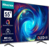 Телевизор Hisense E7NQ Pro, 55" 4K UHD, QLED, 144Hz, WiFi, 2xUSB, LAN, HDMI, 2x 10W, Bluetooth, Черен снимка 2