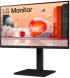 Монитор LG 24BA550-B, 23.8" FHD, IPS, 100 Hz, 200 cd/m2, 16:9, 5 ms, HDMI, VGA, DP, 2x 2W, Черен снимка 3