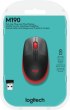 Мишка LOGITECH M190 Wireless, червена/черна снимка 4