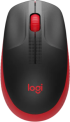 Мишка LOGITECH M190 Wireless, червена/черна снимка 1