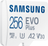 Карта памет Samsung EVO Plus, microSDXC, UHS-I, 256GB, Адаптер снимка 3