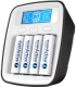 Продукт Зарядно у-во EVERACTIVE NC1000M, AA, AAA, микропроцесор,Ni-MH, Бял снимка 1