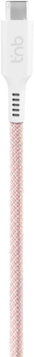TNB Кабел, USB Type-C към USB Type-C, 1.5 м, Розов снимка 2