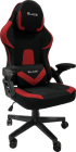 Геймърски стол RFG Blaze, текстил, Butterfly механизъм, полипропиленова основа, до 130 kg, черно-червен снимка 3