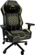 Геймърски стол RFG Game On, екокожа, Multi-function механизъм, метална основа, до 130 kg, черно-жълт снимка 2
