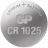 Литиева бутонна батерия GP  CR1025 3V  1 бр. в блистер -цена за 1 бр.- снимка 1