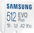 Карта памет Samsung EVO Plus, microSDXC, UHS-I, 512GB, Адаптер снимка 3