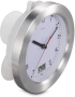 Часовник за баня Hama Mauritius, стенен часовник с термометър,  17 см, алуминий снимка 2