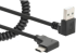 MANHATTAN 356220 :: Кабел USB-A към Type-C USB, спирален, за зареждане, 1 м. снимка 2