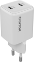 Принадлежност за смартфон CANYON charger CU35CC GaN 35W 2xPD EU White снимка 1