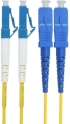 Оптична пач корда LC-UPC-SC-UPC, симплекс, сингъл мод OS2, 2 мм оптичен пач кабел — 7 метра снимка 1