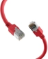 Пач корда екранирана SF-UTP, кат. 5е PVC, CCA, червена, cross &mdash; 1 метър снимка 2