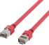 Пач корда екранирана SF-UTP, кат. 5е PVC, CCA, червена, cross &mdash; 1 метър снимка 1