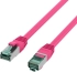 Свързващ пач кабел S-FTP, категория 6а, LSZH, magenta &mdash; 2 метра снимка 1