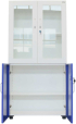 Шкаф RFG, лабораторен, 800 х 400 х 1650 mm, синьо-бял снимка 5