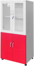 Шкаф RFG, лабораторен, 800 х 400 х 1650 mm, червено-бял снимка 3