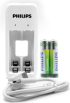 Продукт PHILIPS 2-slots basic charger with 2 x 700mAh AAA RTU batteries Recharges 1 or 2 pcs of AA-AAA NiMH rechargeable battery снимка 2