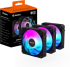 Комплект вентилатори GIGABYTE AORUS EZ CHAIN 120 Black 3-Pack ARGB снимка 7