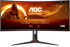 Монитор AOC CU34G2XP/BK, 34" Curved 1500R VA, WLED, 3440x1440 180Hz, 1ms, 430 cd-m2 снимка 1