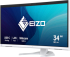 Монитор EIZO EV3450XC-WT, 34.1\'\' Curved, IPS panel, WQHD 3440 x 1440, 21:9, AG, 300 cd/m2, 1000:1, 2x HDMI, DP, USB-C, White снимка 3