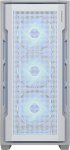Кутия COUGAR Uniface RGB, Mid Tower, 4x 120mm ARGB, USB-Type C, Прозрачен капак, Бял снимка 2