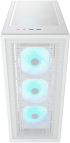 Кутия COUGAR MX220 RGB, Mid Tower, ATX, 4x 120mm ARGB, USB Type-C, Прозрачен капак, Бял снимка 5