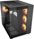 Кутия COUGAR FV150 RGB, Mid tower, АТХ, 4x 120mm, USB-Type C, RGB бутон, Прозрачен капак, Черен снимка 2