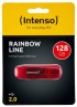 Intenso USB flash drive Rainbow Line - USB 128 GB - red снимка 3