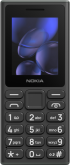 Смартфон Nokia 105 - поддържа 2 SIM карти, 2" LCD дисплей, 4 MB RAM, 4 MB Flash памет (+microSD слот), Черен снимка 1