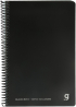 Gipta Тетрадка Black, кремава хартия, широки редове. със спирала, 17 х 24 cm, снимка 1