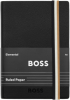 Hugo Boss Тефтер Iconic, А6, широки редове, черен снимка 4