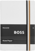 Hugo Boss Тефтер Iconic, А6, широки редове, бял снимка 4