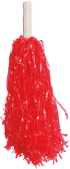Помпони за мажоретки, 80 g, червени, 2 броя снимка 1