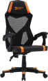 Геймърски стол CANYON gaming chair Flow MCH01 Mesh Черен/Оранжев цвят снимка 2