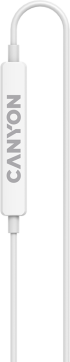 CANYON слушалки SEP-6 Type-C HiRes звук, Бял снимка 3