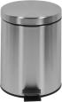 Office 1 Кош за отпадъци, с педал, метален, 20.5 х 20.5 х 27.5 cm, 5 L, инокс снимка 2