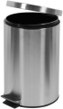 Office 1 Кош за отпадъци, с педал, метален, 25.2 х 25.2 х 39.3 cm, 12 L, инокс снимка 1