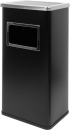 Office 1 Кош за отпадъци, с пепелник, 30 х 24 х 60.5 cm, Черен мат снимка 2