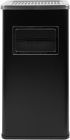 Office 1 Кош за отпадъци, с пепелник, 30 х 24 х 60.5 cm, Черен мат снимка 1